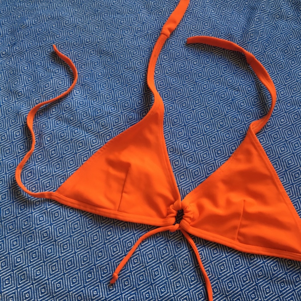 Vintage orange bikini top